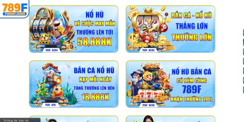 Chơi nổ hũ bắn cá 789F nhận thưởng miễn phí