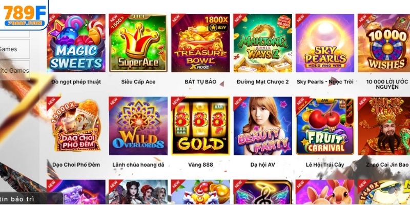 Đa dạng lựa chọn tại sảnh game nổ hũ 789F