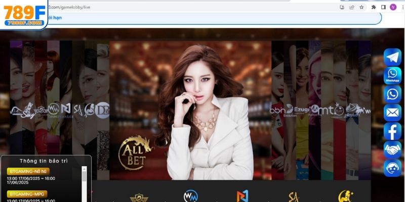 Những đối tác danh tiếng tại casino 789F